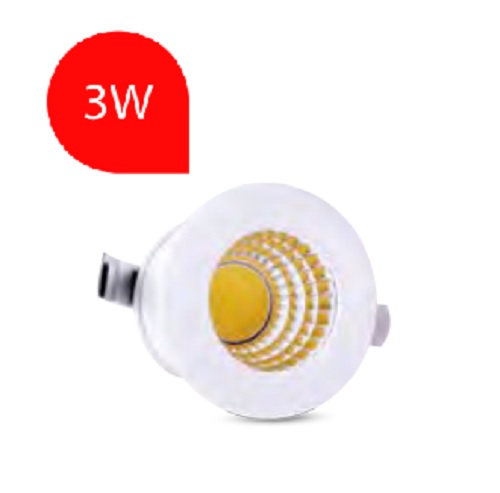Faretto Incasso 3w Mini Spot Bianco Luce Natura 320 Lumen